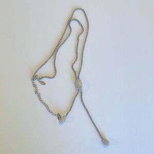Silver Chicos long necklace